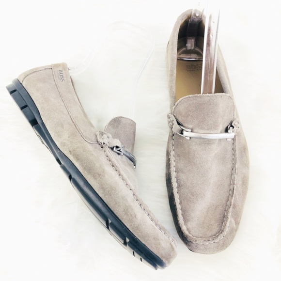hugo boss suede driving shoes